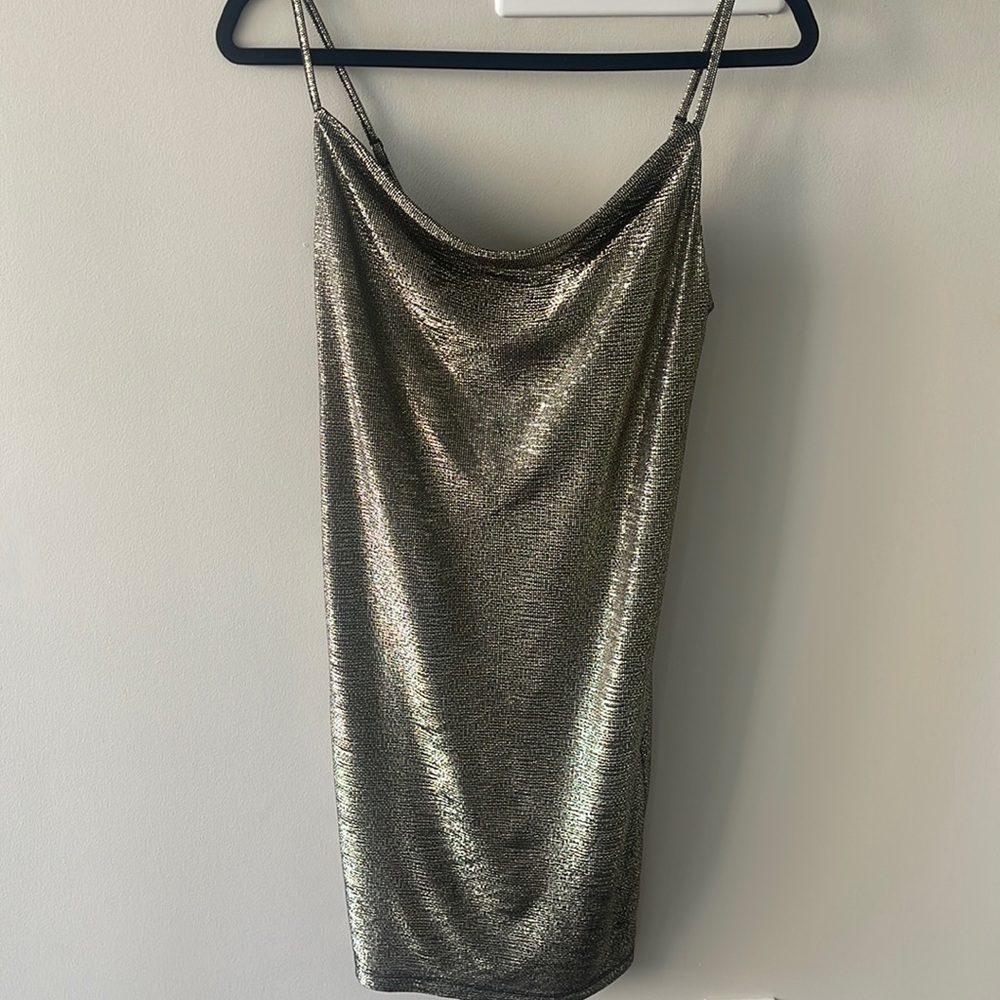 Forever 21 dress Gold short